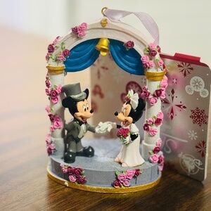 Disney Store - Sketchbook Ornament, Mickey + Minnie Wedding, Brand New!